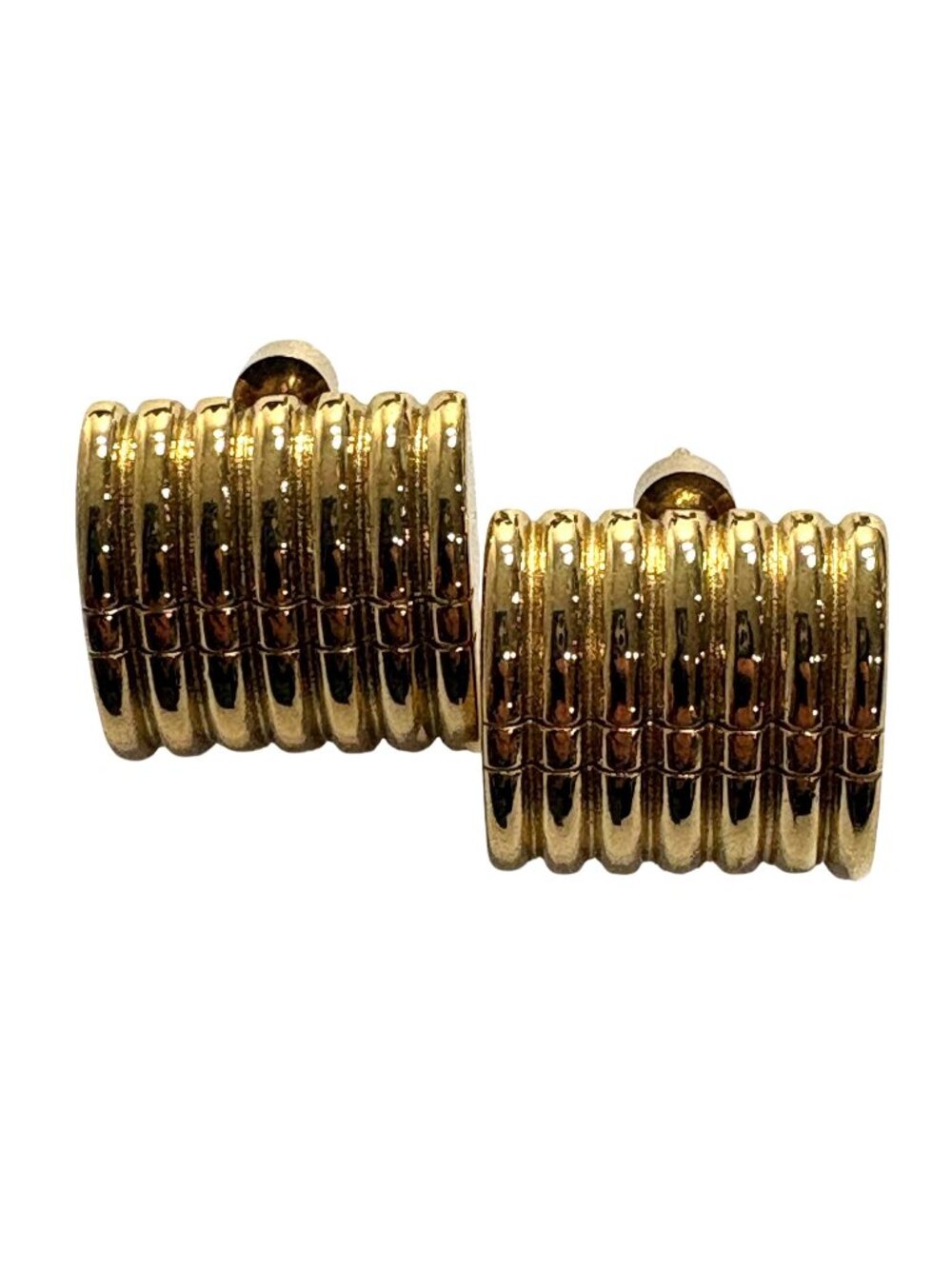 MEFYE Gold-Toned Retro Style Square Earrings